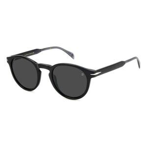 New DAVID BECKHAM Black Round DB 1111/S 08AIR Sunglasses Women